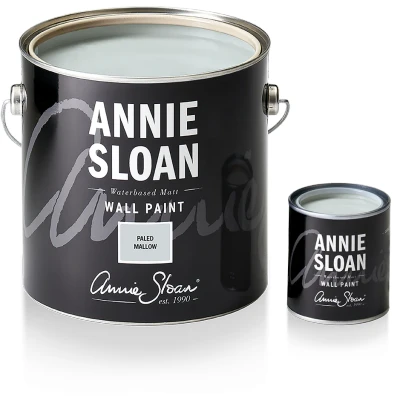 Afbeelding van Annie Sloan Muurverf Zacht grijsblauw Paled Mallow 2500ml / Wit
