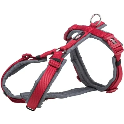 Afbeelding van Trixie Hondentuig Premium Trekking Rood / Grijs M 53 64X2 CM (410363)