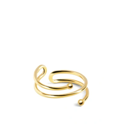 Afbeelding van Singularu Anillo Double DOT Ring, Dames, Maat: One Size, Oro