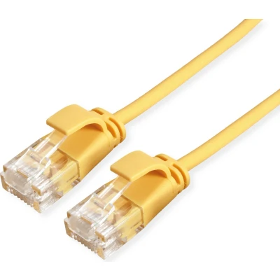 Afbeelding van ROLINE UTP Data Center Patchkabel Cat.6A (Class EA), LSOH, extra dun, geel, 3 m