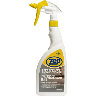 Afbeelding van Leerreiniger Zep 750 ml (2 in 1 formule, Voor alle soorten leer, Uv beschermend)