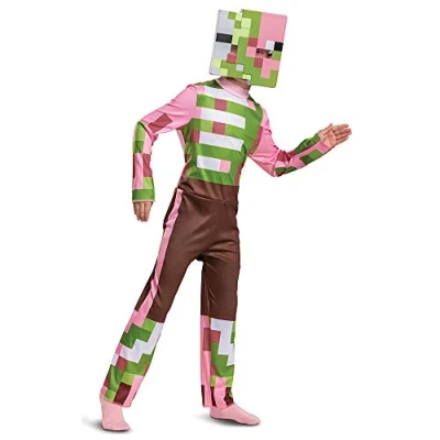 Afbeelding van Disguise Minecraft Officieel kostuum voor kinderen, zombie kostuum, jongens, maat M