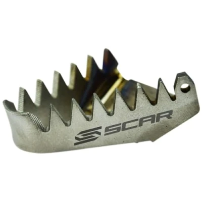 Afbeelding van SCAR Rempedaalpunt Titanium Compatibel met KTM SX SXF EXCF EXC TPI 85 125 150 250 300 350 450 500 16 23 HUSQVARNA TC FC TX TE FE FX 501 17 GASGAS MC MCF EC ECC F EX EXF 21 jaar