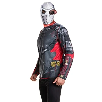 Afbeelding van Deadshot Suicide Squad� shirt en muts voor volwassenen Maat XL