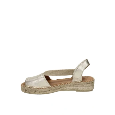 Afbeelding van Toni Pons ETNA Espadrilles, Dames, Maat: 39, Goud Leer