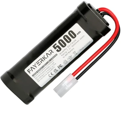 Afbeelding van Fayerkar NiMH accu 7,2 V 5000 mAh voor op afstand bestuurbare auto, vrachtwagen, helikopter, LKW Truggy RC Hobby