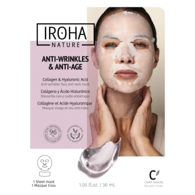Afbeelding van Anti Veroudering Vitaliserend Masker Cotton Face &amp; Neck Iroha
