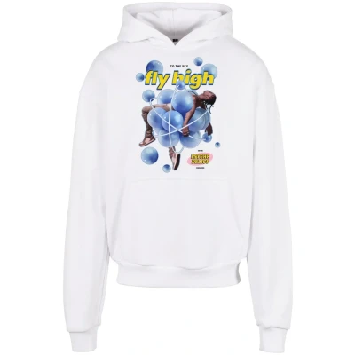 Afbeelding van Upscale by Mister Tee Bubblles Heavy Oversize Hoodie, Heren, Maat: Large, White