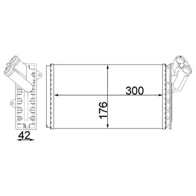 Afbeelding van MAHLE ORIGINAL AH 104 000S Warmtewisselaar