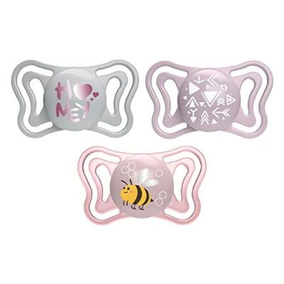 Afbeelding van Chicco Fopspeen Physio Light 2 6M 2st. Roze