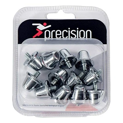 Afbeelding van Precision Schroefnoppen Rugby 18 Mm Aluminium Zilver 12 Stuks