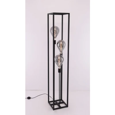 Afbeelding van Vloerlamp mat zwart rechthoek frame 160cm