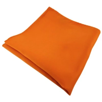 Afbeelding van TigerTie Zakdoek in effen design zakdoek, ridderlijkheid, afmetingen 30 x cm, Oranje Donker Donkeroranje