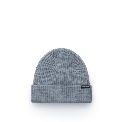 Afbeelding van Napapijri FOLI Muts, Heren, Maat: One Size, Medium grey melange