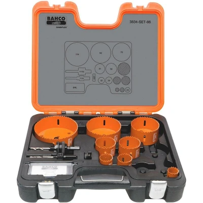 Afbeelding van BAHCO 3834 SET 86 Sandflex bi metalen gatzagenset voor metaal en houtsoorten 25 mm 114 12 delig