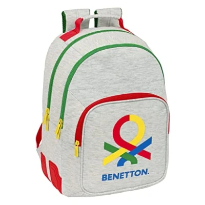 Afbeelding van Schoolrugzak Benetton Pop Grijs (32 x 42 15 cm)