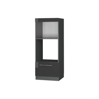 Afbeelding van Vicco Fame Line Magnetronkast 60 cm open antraciet glanzend