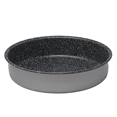 Afbeelding van NAMAI Plaat voor airfryer 20 cm Ovenvorm Vaatwasmachinebestendig Ovenplaat Aluminium Steenlook (20 cm)