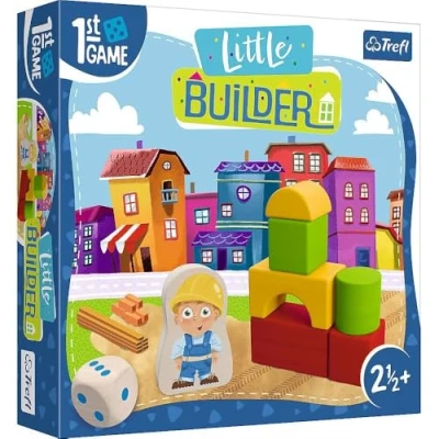 Afbeelding van Trefl Little Builder, eerste bordspel voor de jongsten, bouwen met blokken, coöperatief spel peuters, grote elementen, kinderen vanaf 2,5 jaar