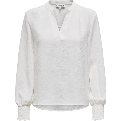 Afbeelding van Only carmakoma bloes voor dames beige maat 42