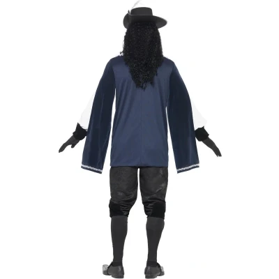 Afbeelding van &quot;Blauwe musketiers kostuum voor mannen Verkleedkleding Large&quot;
