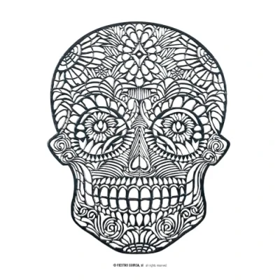 Afbeelding van Fiestas Guirca Placemat Halloween Skelet