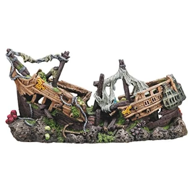 Afbeelding van Nobby Aquariumdecoratie Schip Aqua Deco 57 X 26 29 CM Ornamenten Voor Zoet en Zout Water Aquarium Decoratie Boot