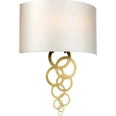 Afbeelding van Elstead Lighting LED Wandlamp Curtis 2X E27 Max 60W Aged Brass