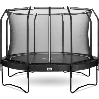 Afbeelding van Salta Trampoline Premium Edition Regular Zwart Ø 366 cm Safety Net Max. Gewicht: 150 kg Rond 4 Poten 72 Springveren Instaphoogte: 88