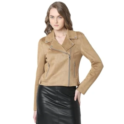 Image de VERO MODA Vmjose Noos Veste courte en daim synthétique pour femme, Œil de tigre., S