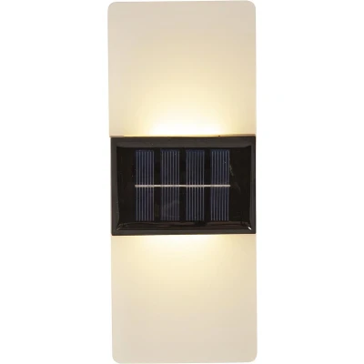 Afbeelding van Star Trading wandlamp op zonne energie Wally Frost, wandlamp, mat, LED, schemersensor, warm wit &amp; daglicht, buiten, 20 cm