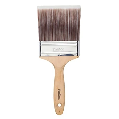 Afbeelding van ProDec Premier Trade kunstschilderkwast voor een glad oppervlak met emulsie, glanzend en gesatineerd, muren, plafonds, hout metaal, 100 mm