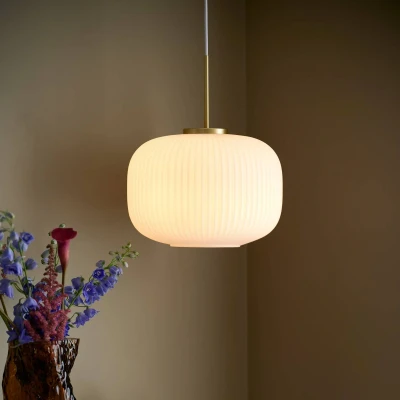 Afbeelding van Nordlux Milford 20 hanglamp E27 opaal glas/wit