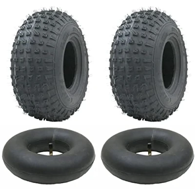 Afbeelding van Parnells 2 sets Atv 145/70 6 banden en binnenbanden Tr87 50 cc, 90 110 75 kg Quad P319 Wanda laags E gecertificeerd straatvergunning diameter 355 mm, maximale belasting