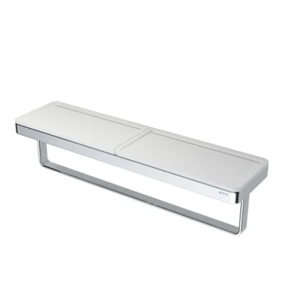 Afbeelding van Geesa Frame handdoekhouder chroom Wit