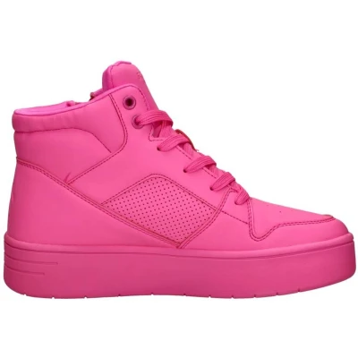 Afbeelding van Skechers Court Sneakers hoog voor kinderen, Maat: 36, Roze Hoogwaardig imitatieleer