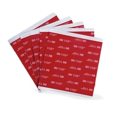 Afbeelding van Dpm tapes VHB 5 stuks dubbelzijdige zelfklevende pads waterdicht en bestand tegen hoge temperaturen voor auto, huis kantoor (100 mm x 100 mm)