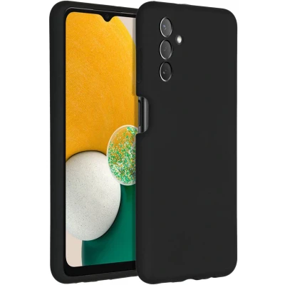 Afbeelding van Accezz Hoesje Geschikt voor Samsung Galaxy A13 (5G) / A04s Siliconen Liquid Silicone Backcover Zwart