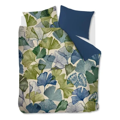 Afbeelding van Beddinghouse Sue dekbedovertrek 2 persoons (200x200/220 cm + slopen) Blauw,Groen