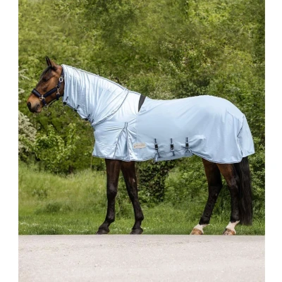 Afbeelding van Waldhausen Eczeem/vliegendeken Protect Lichtblauw/Donkerblauw 155/205