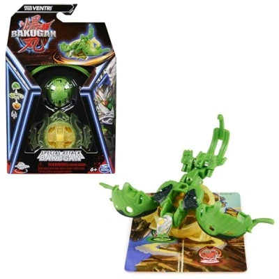Afbeelding van Bakugan Special Attack Ventri spinnend actiefiguur en ruilkaarten