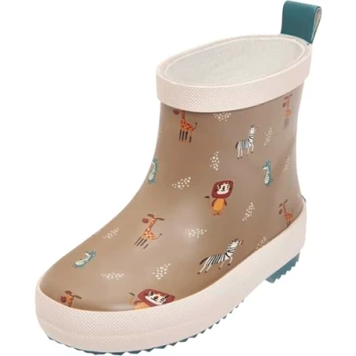 Afbeelding van Playshoes Halbschaft Wildtiere Unisex Regenlaarzen voor kinderen, Maat: 24, Brown Kunststof
