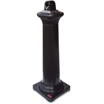 Image de Cendrier Groundskeeper Tuscan Noir 600 mégots Rubbermaid