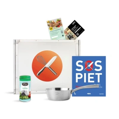 Afbeelding van Piet Box Steelpan Ø 18 cm Grijs PFAS vrij