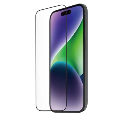 Afbeelding van Muvit, Ultrabestendig gerecycled gehard glas Geschikt voor Apple iPhone 15 Plus, Transparant