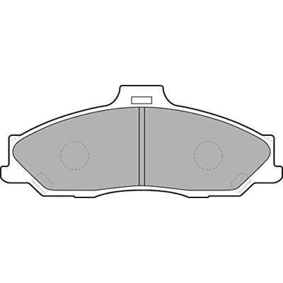 Afbeelding van DELPHI LP1555 Remblokkenset Met akoestische slijtagewaarschuwing anti kreukplaat toebehoren MAZDA: B Series Pickup, BT 50 Pickup