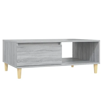 Afbeelding van vidaXL Salontafel, Sonoma, grijs, 90 x 60 35 cm, spaanplaat