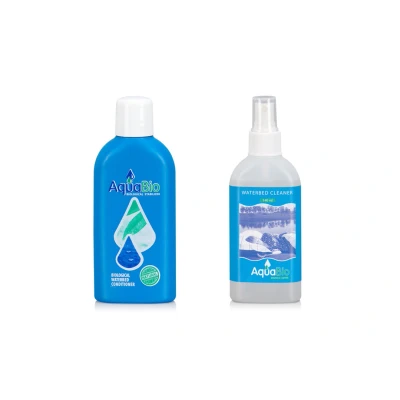 Afbeelding van Aqua Bio Waterbed Conditioner + Vinylreiniger Biologisch Onderhoudsmiddel 2 x 140 ml