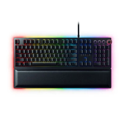 Afbeelding van Razer Huntsman Elite Mechanisch Gamingtoetsenbord, RGB Chroma Verlichting, Qwertz Lay Out, Zwart