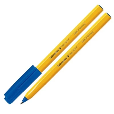 Afbeelding van balpen Schneider Tops 505 F blauw doos met 50 stuks